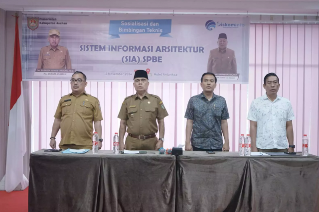 SEKRETARIAT DPRD KABUPATEN ASAHAN MENGIKUTI SOSIALISASI DAN BIMBINGAN TEKNIS SISTEM INFORMASI ARSITEKTUR (SIA) SPBE